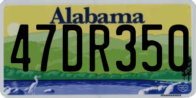 AL license plate 47DR350