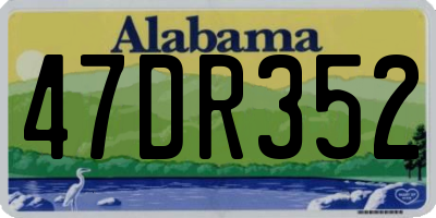 AL license plate 47DR352
