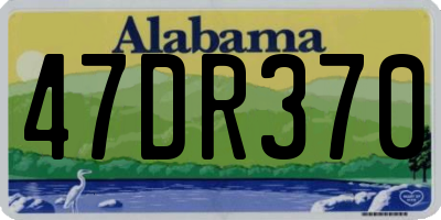 AL license plate 47DR370