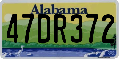 AL license plate 47DR372