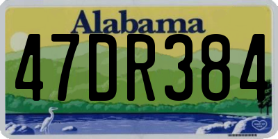 AL license plate 47DR384