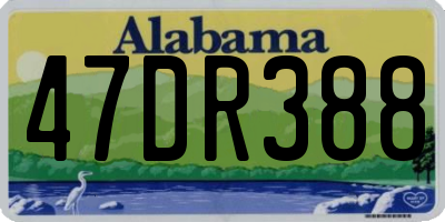 AL license plate 47DR388