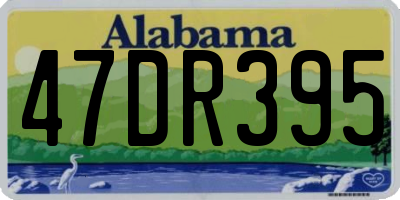 AL license plate 47DR395