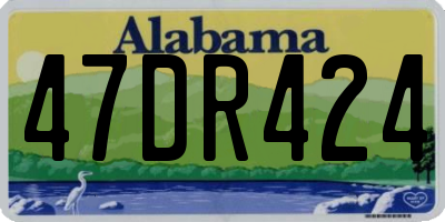 AL license plate 47DR424