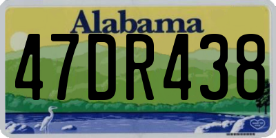 AL license plate 47DR438