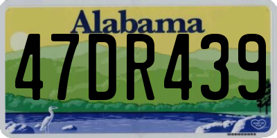 AL license plate 47DR439