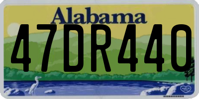 AL license plate 47DR440
