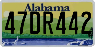 AL license plate 47DR442