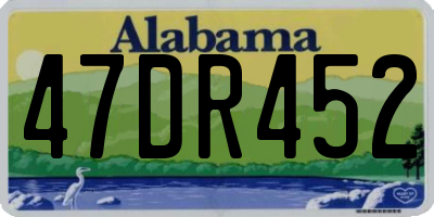 AL license plate 47DR452