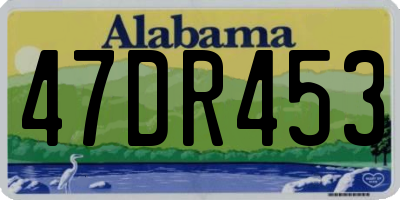 AL license plate 47DR453