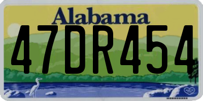 AL license plate 47DR454