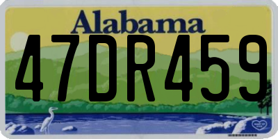 AL license plate 47DR459