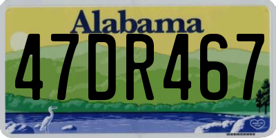 AL license plate 47DR467