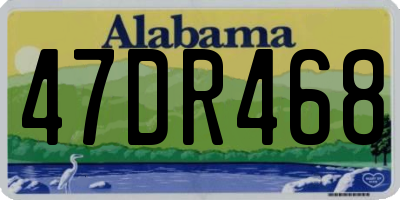 AL license plate 47DR468