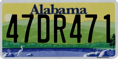 AL license plate 47DR471