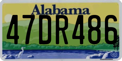 AL license plate 47DR486