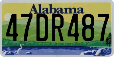 AL license plate 47DR487