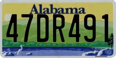 AL license plate 47DR491