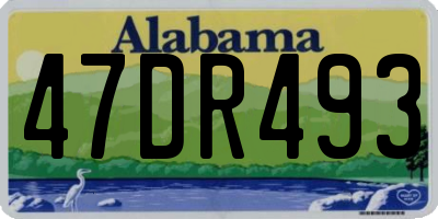 AL license plate 47DR493