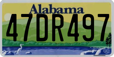AL license plate 47DR497
