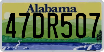 AL license plate 47DR507