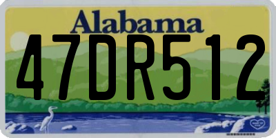 AL license plate 47DR512