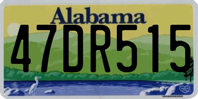 AL license plate 47DR515