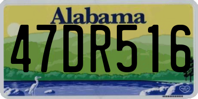AL license plate 47DR516
