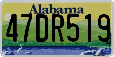AL license plate 47DR519