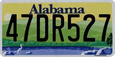 AL license plate 47DR527