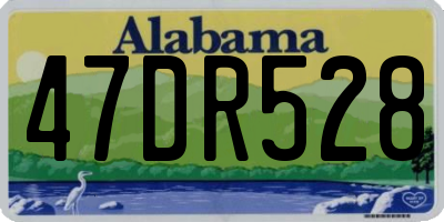 AL license plate 47DR528
