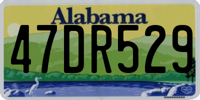 AL license plate 47DR529