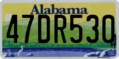 AL license plate 47DR530
