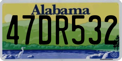 AL license plate 47DR532