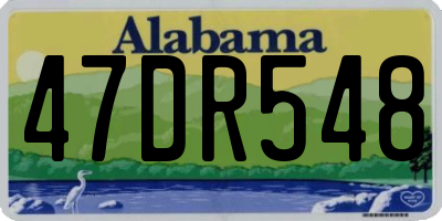 AL license plate 47DR548