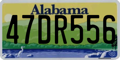 AL license plate 47DR556