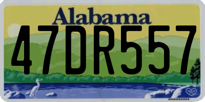 AL license plate 47DR557