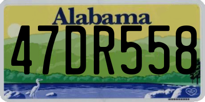 AL license plate 47DR558