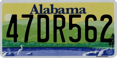 AL license plate 47DR562