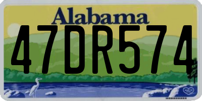 AL license plate 47DR574