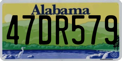 AL license plate 47DR579