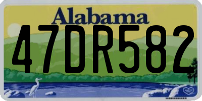 AL license plate 47DR582