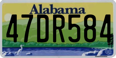 AL license plate 47DR584