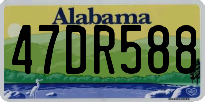 AL license plate 47DR588