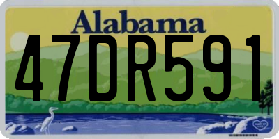 AL license plate 47DR591