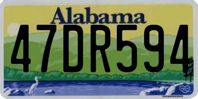 AL license plate 47DR594