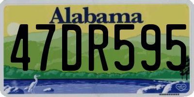 AL license plate 47DR595