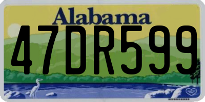 AL license plate 47DR599