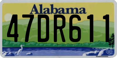 AL license plate 47DR611