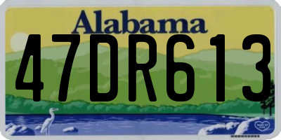 AL license plate 47DR613